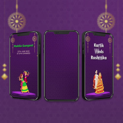 Wedding Video Invitation | Stylish Theme | AI-1016