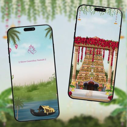South Indian Wedding Invitation Video | Digital Desi Invite | AI-1412