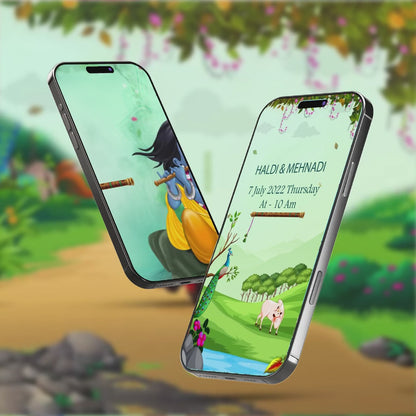 Digital Wedding Invitation Video | Whimsical Theme | AI-1301