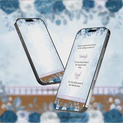 Digital Wedding Invitation Video | Artistic theme | AI-1359