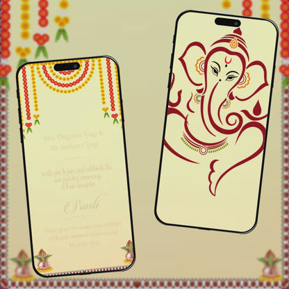 Ear Piercing Ceremony Invitation Video | Cherished Memory | AI-1095