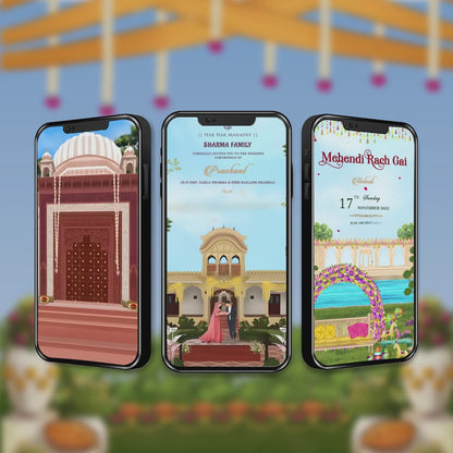 Digital Wedding Invitation Video | E-Card |  AI-1496