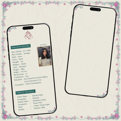 Digital BioData Video Template | Modern CV Style | AI-1414
