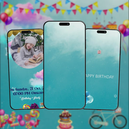 Birthday Invitation Video | Playful Theme | AI-1154