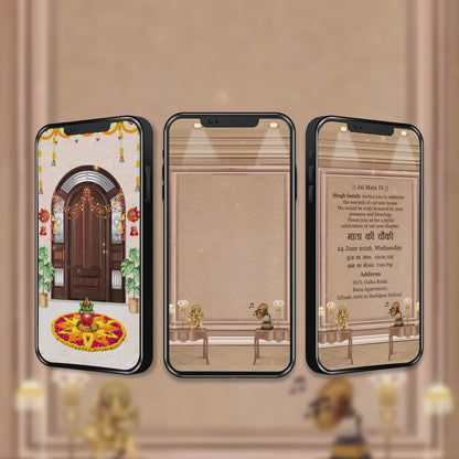 Mata Ki Chowki Invitation Video | Video Invitation | AI-1569