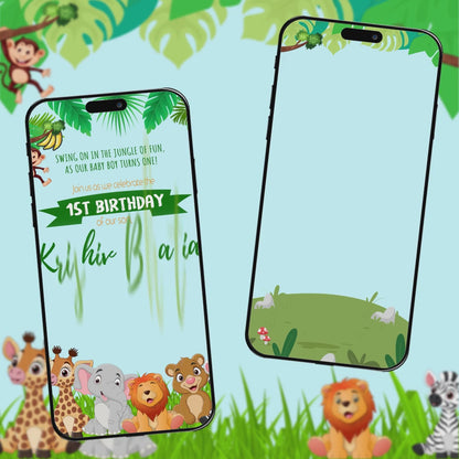 Birthday Invitation Video | Jungle-Themed | AI-1057