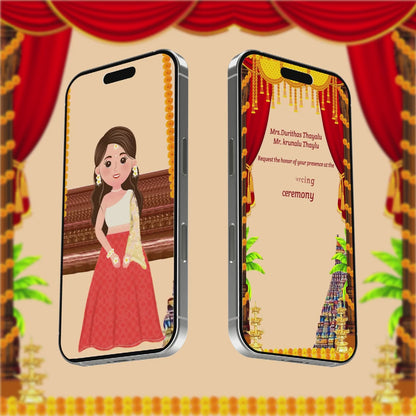 Ear Piercing Ceremony Invitation Video | Blessed Occasion | AI-1096