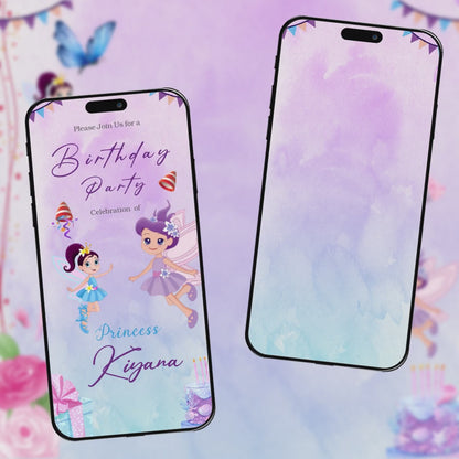 Birthday Invitation Video | Fairy Theme | AI-1058