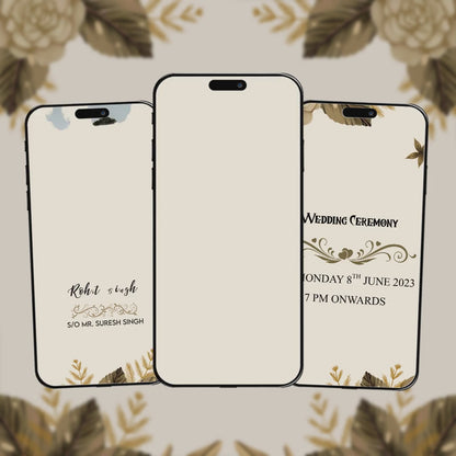 Wedding Video Invitation | pastel backgrounds| AI-1019