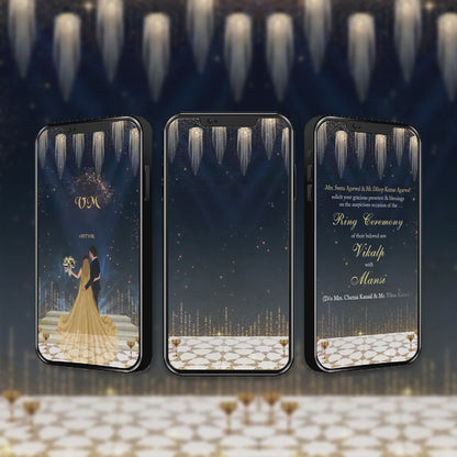 Engagement & Ring Ceremony Video Invitation | Luxurious | AI-1316