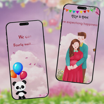 Baby Shower Video Invitation | Pink Themed | AI-1001